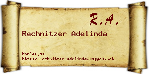 Rechnitzer Adelinda névjegykártya